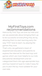 Mobile Screenshot of myfirsttoys.com